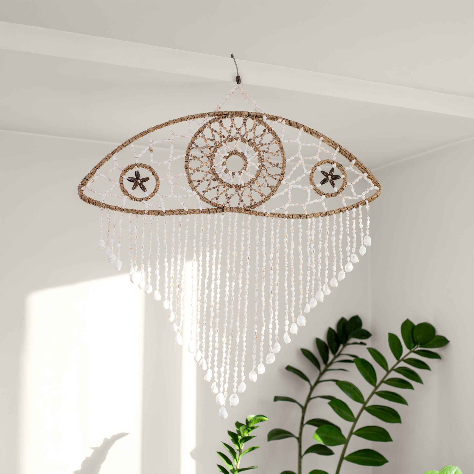 Rankų darbo sapnų gaudyklė „Apsauganti akis“