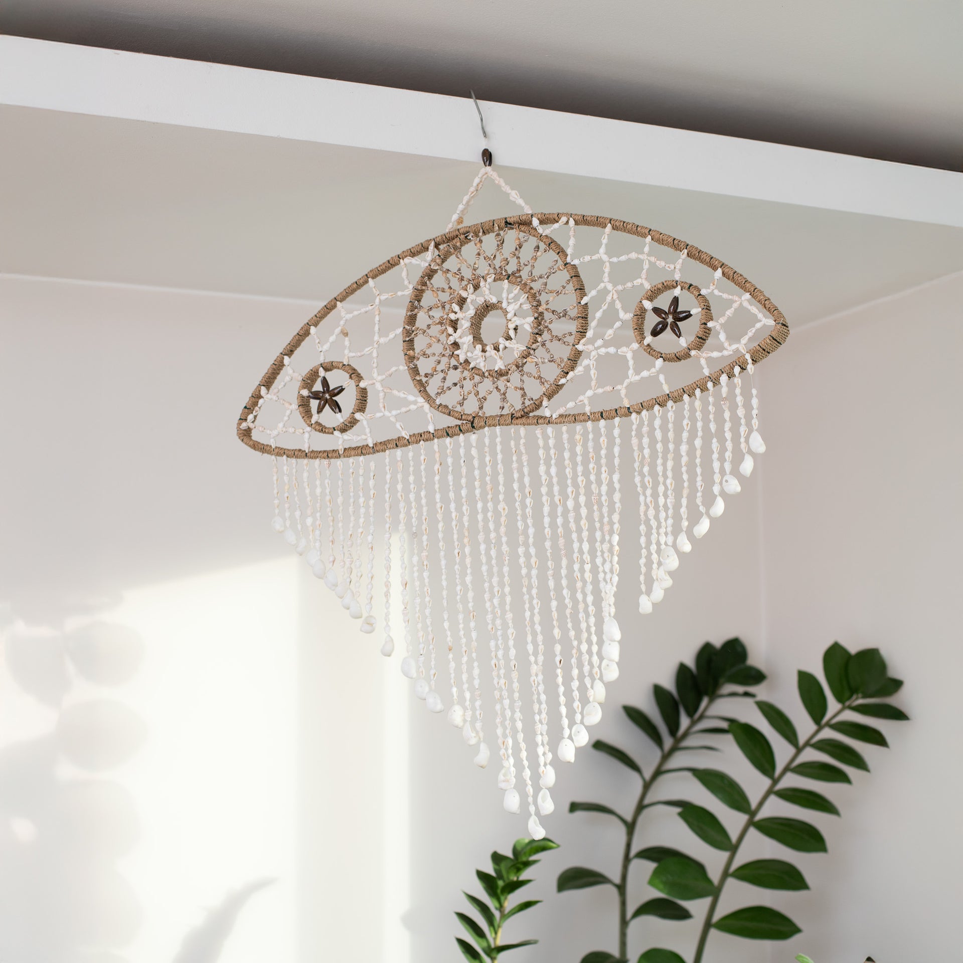 Rankų darbo sapnų gaudyklė „Apsauganti akis“